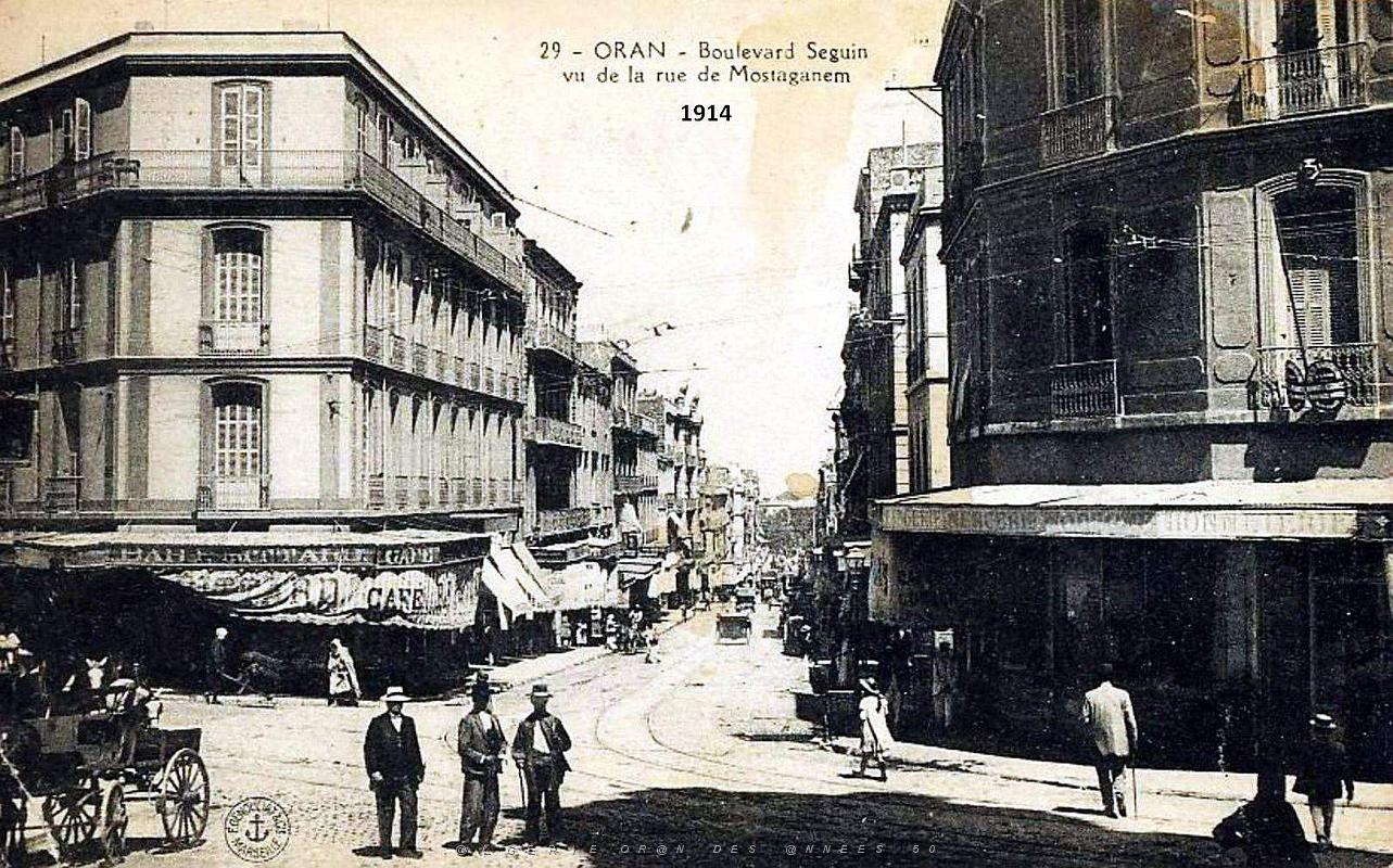 Oran - Boulevard Seguin vu de la Rue de Mostaganem - 1914.jpg